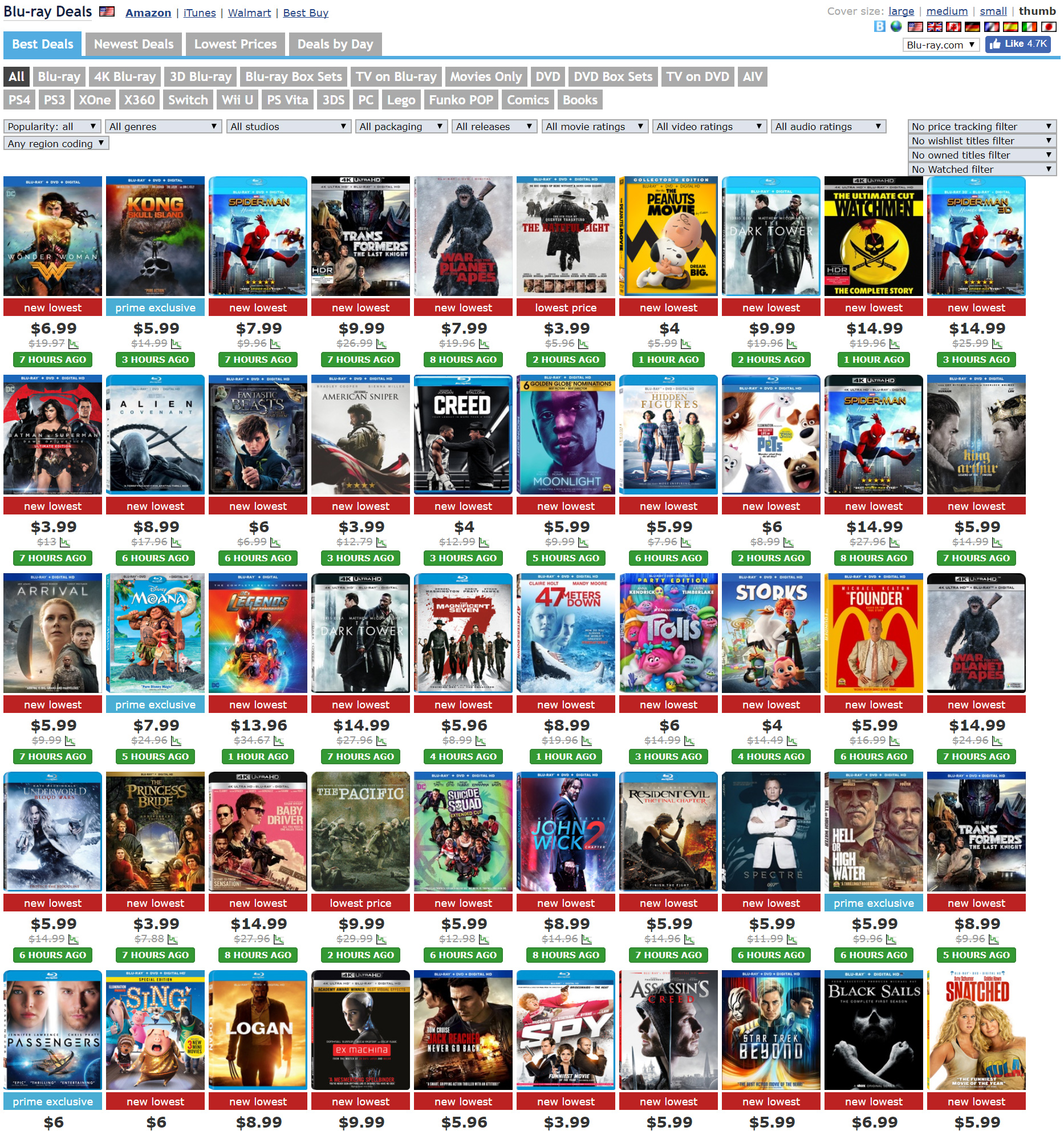 Cheap Bluray Movies