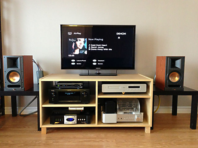 bedroom stereo setup