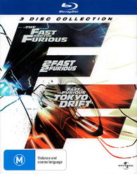 The Fast and the Furious 3 Disc Collection Blu-ray (The Fast and the ...