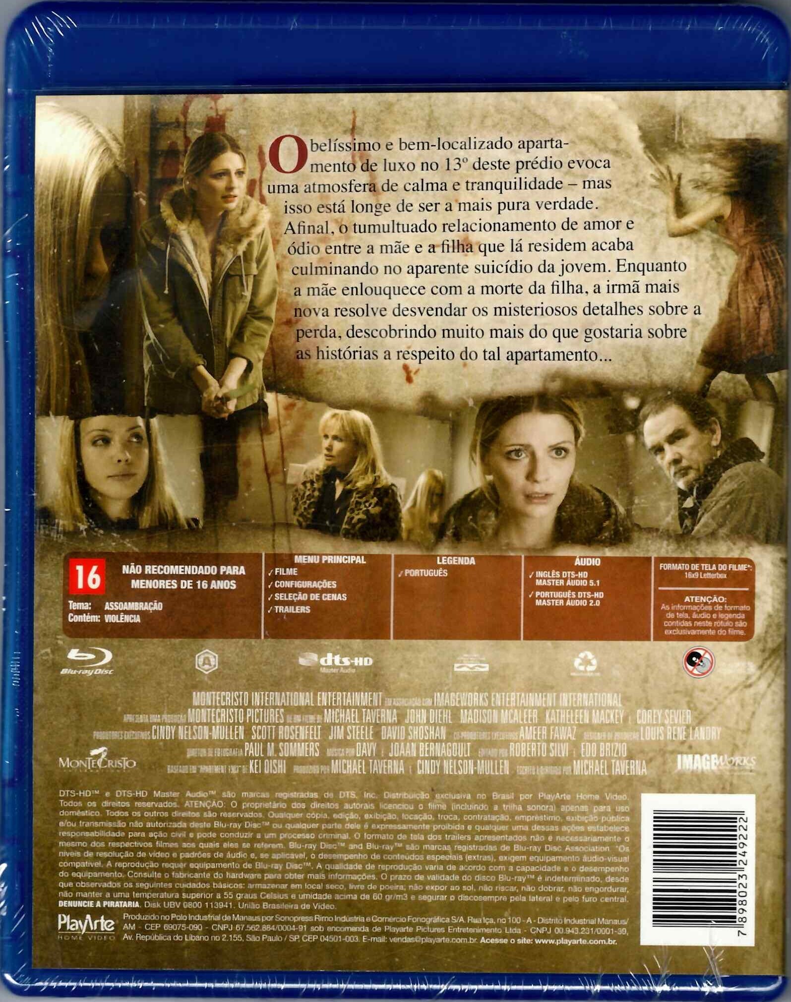 Apartment 1303 3D Blu-ray (1303: O Apartamento Do Mal 3D) (Brazil), image size:1595x2021