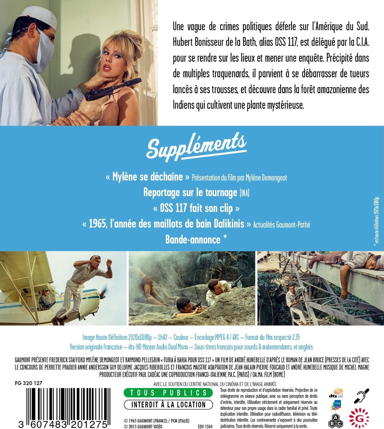 Oss 117 Mission For A Killer Blu Ray Release Date January 21 2015 Furia A Bahia Pour Oss 117 France