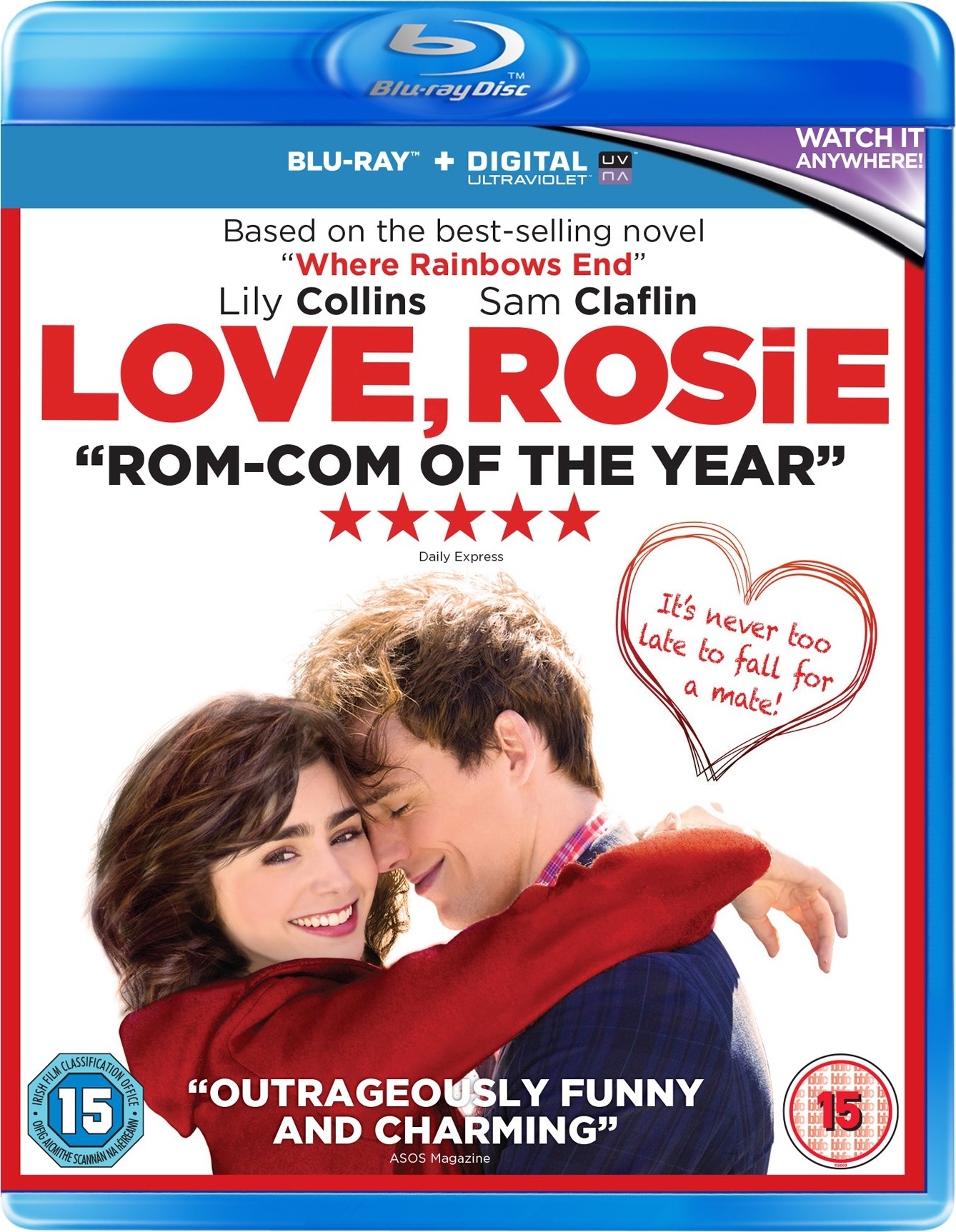 Название истории любви. С любовью Рози. Love Rosie Blu ray. С любовью Рози Блю Рей.