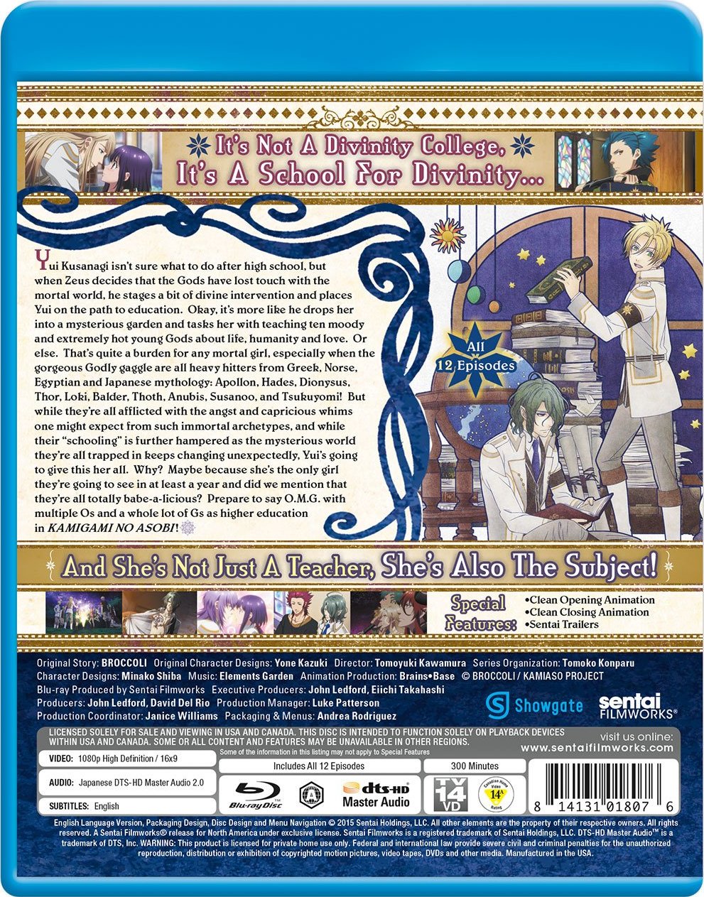 Kamigami no Asobi Complete Collection Blu-ray Anime Review