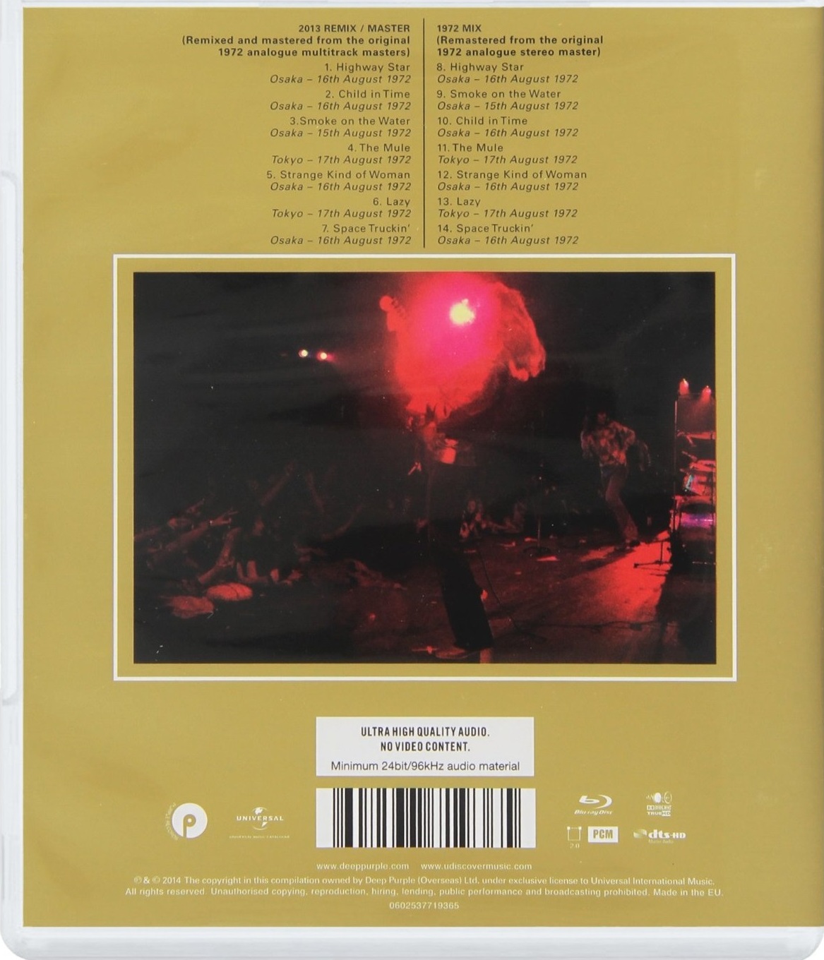 Deep Purple: Made in Japan Blu-ray (Blu-ray Audio) (Sweden)
