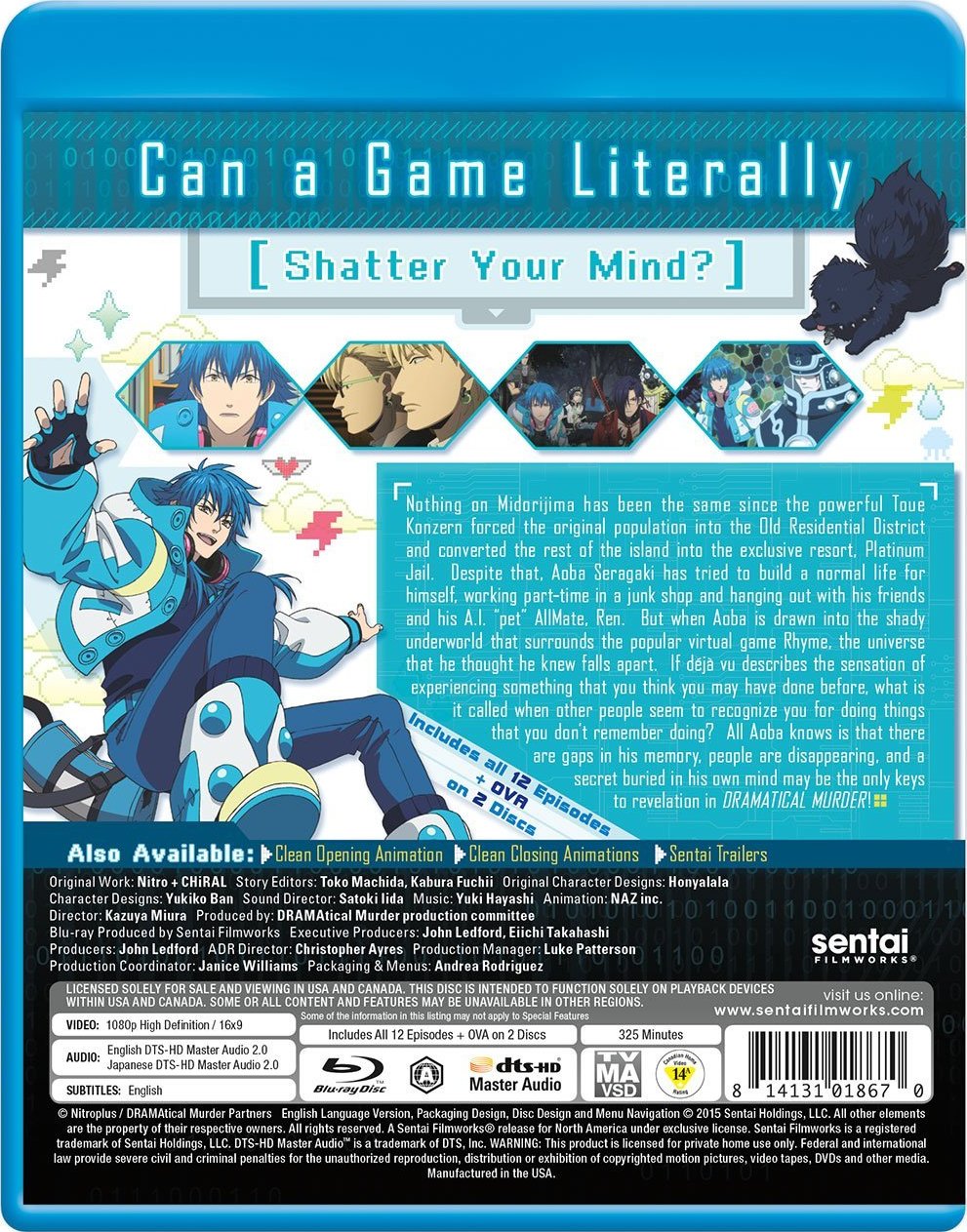 Dramatical Murder: Complete Collection Blu-ray