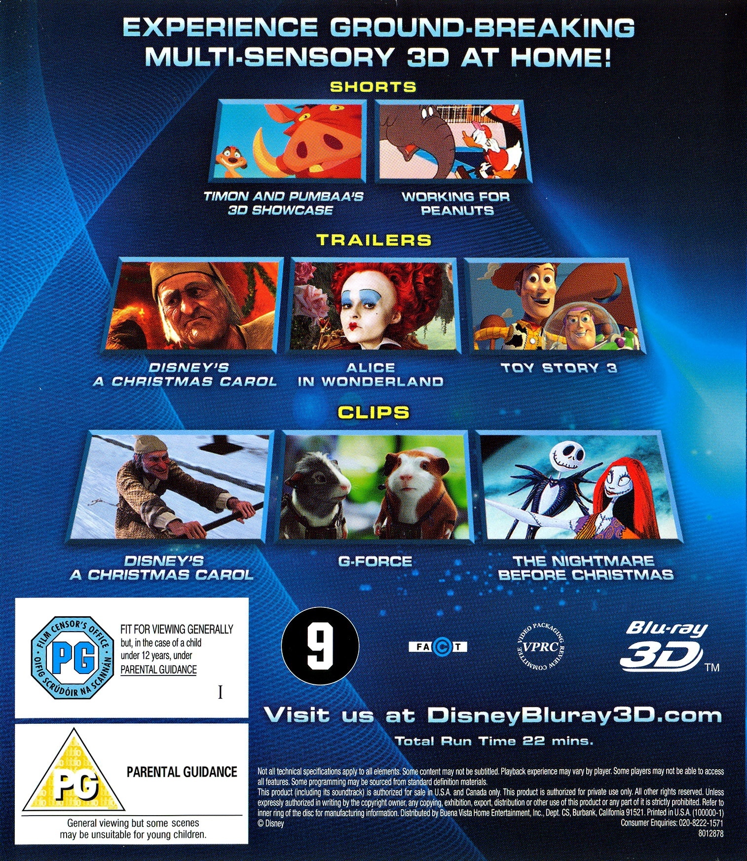 Disney 3d Showcase Blu Ray Blu Ray 3d Blu Ray United Kingdom