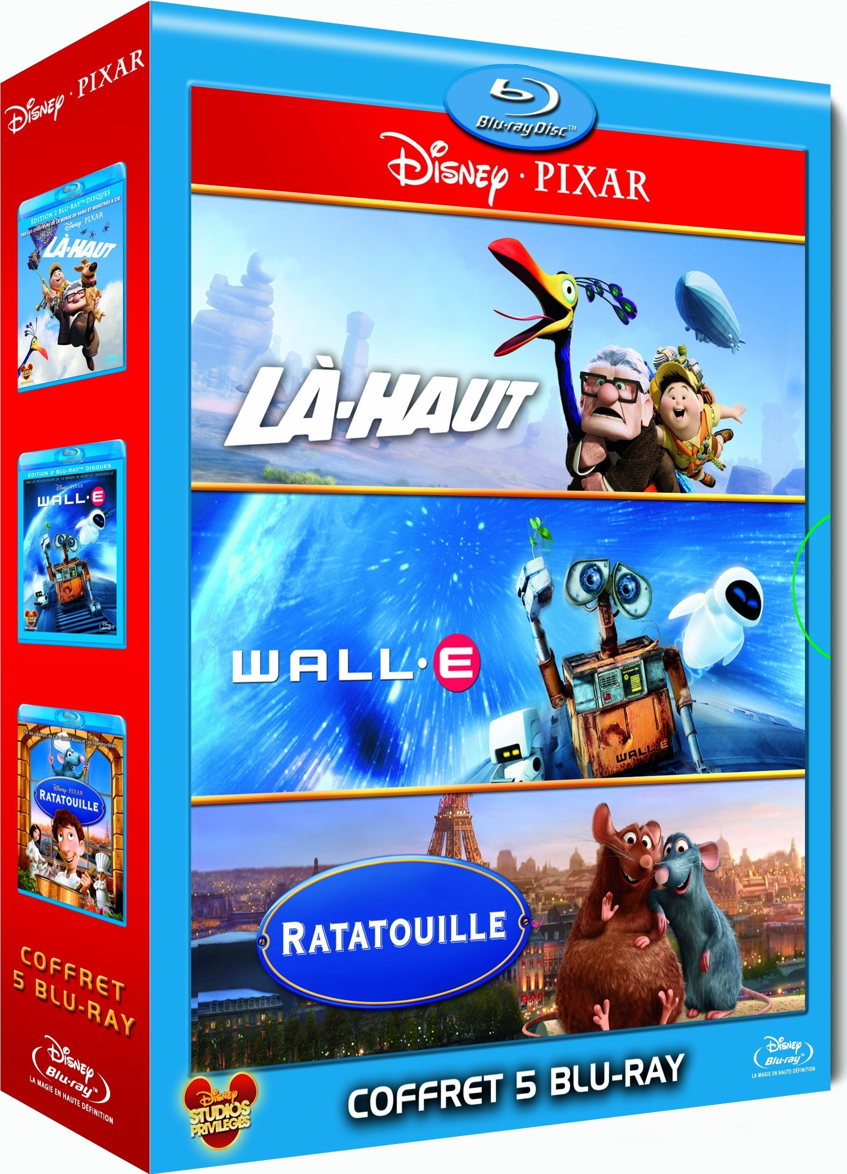 Up Wall E Ratatouille Blu Ray Coffret Pixar 10 La Haut Wall E Ratatouille France