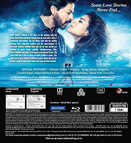 Dilwale Blu ray India