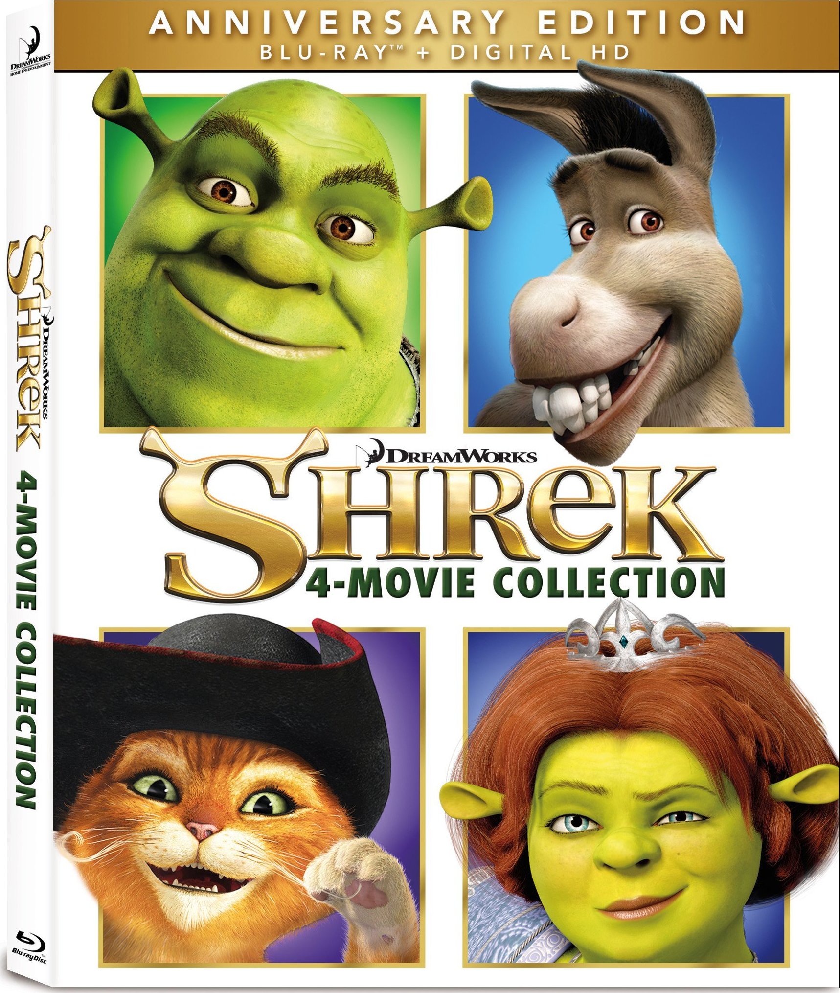 Shrek: 4-Movie Collection (2001-2010) Shrek: Colección de 4 Películas (2001-2010) [AC3 5.1 + SUP/SRT] [Blu Ray-Rip] 154843_front