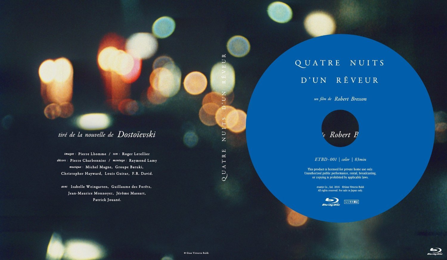 Quatre nuits d'un rêveur Blu-ray (DigiPack) (France)