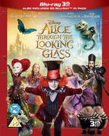 Alice Through the Looking Glass 3D (Blu-ray Movie)