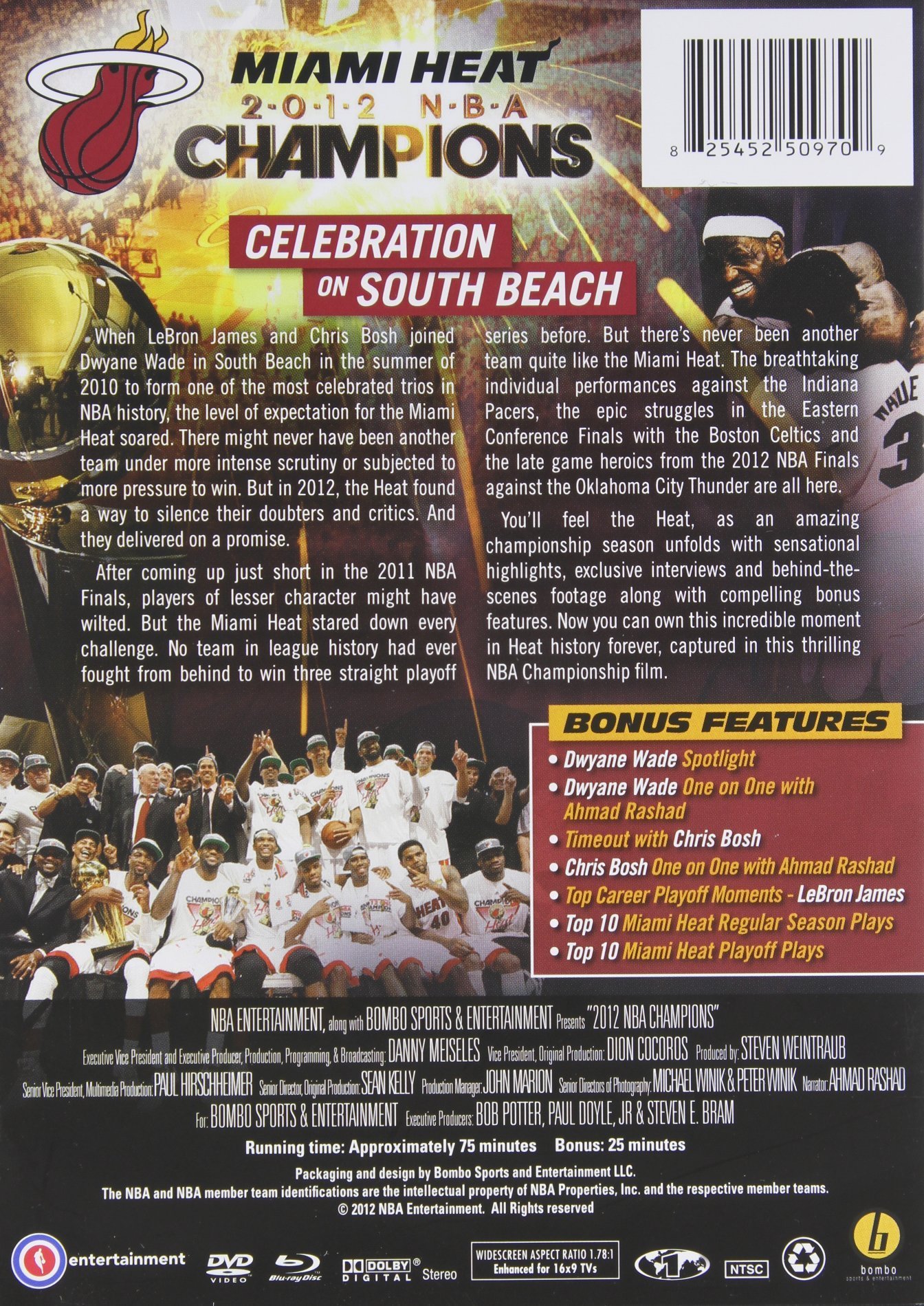 2012 NBA Champions: Miami Heat Blu-ray (Blu-ray + DVD)