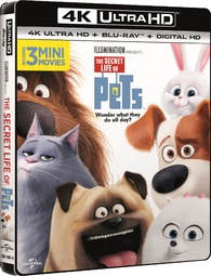 The Secret Life of Pets 4K Blu-ray (4K Ultra HD + Blu-ray + Digital ...