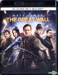 The Great Wall 4K Blu-ray (Chang Cheng) (Hong Kong)