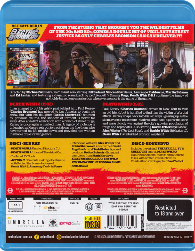 16+ Death Wish 3 Dvd Background