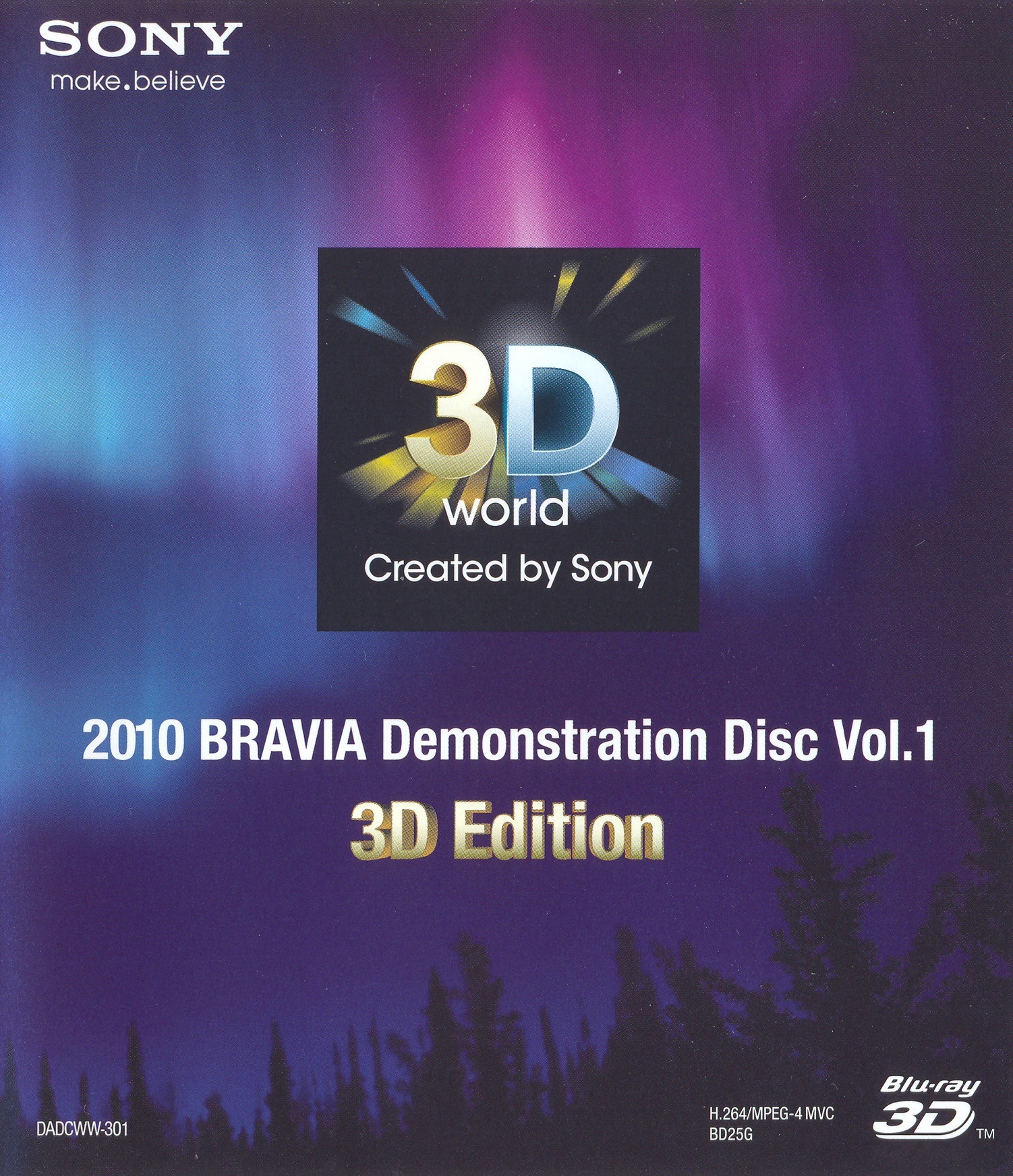 Sony 3D Experience Disc 2010 Vol. 1 Blu-ray (Exclusive with Sony 