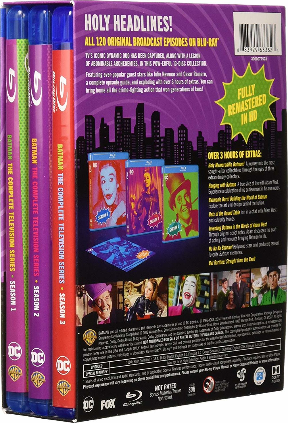 NO BLU RAY DISCS - Batman Complete Television 2024 TV Series limited edition