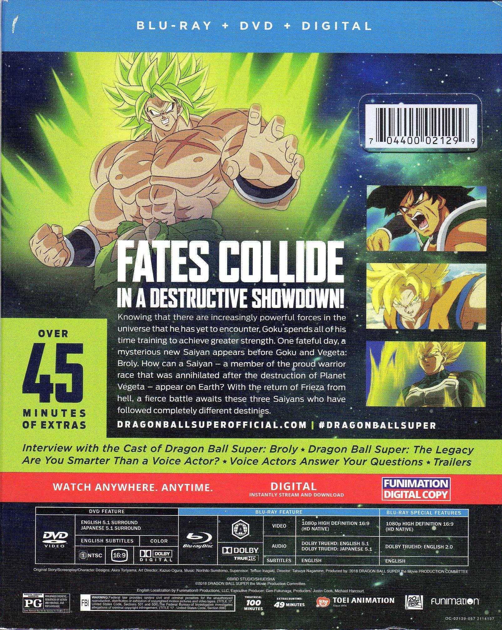 Dragon Ball Super Broly Blu Ray Release Date