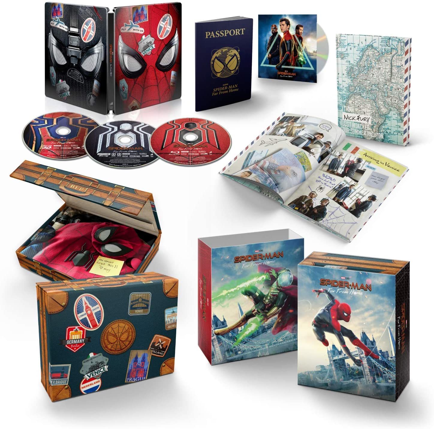 Spider Man Far From Home 3d Blu Spider-Man: Far from Home 4K + 3D Blu-ray Release Date December 4, 2019
