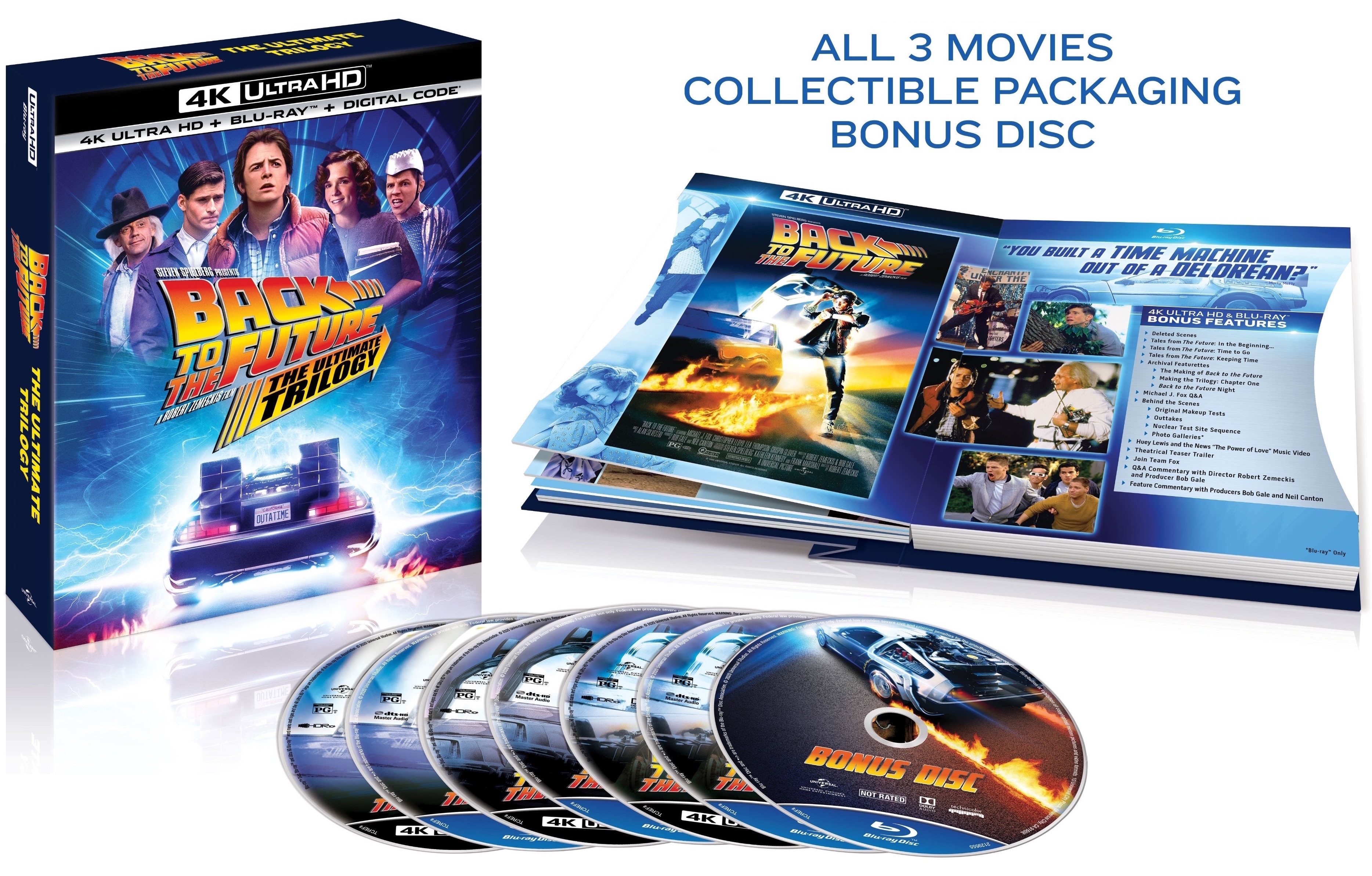 Back To The Future The Ultimate Trilogy 4k Blu Ray Release Date October Digibook