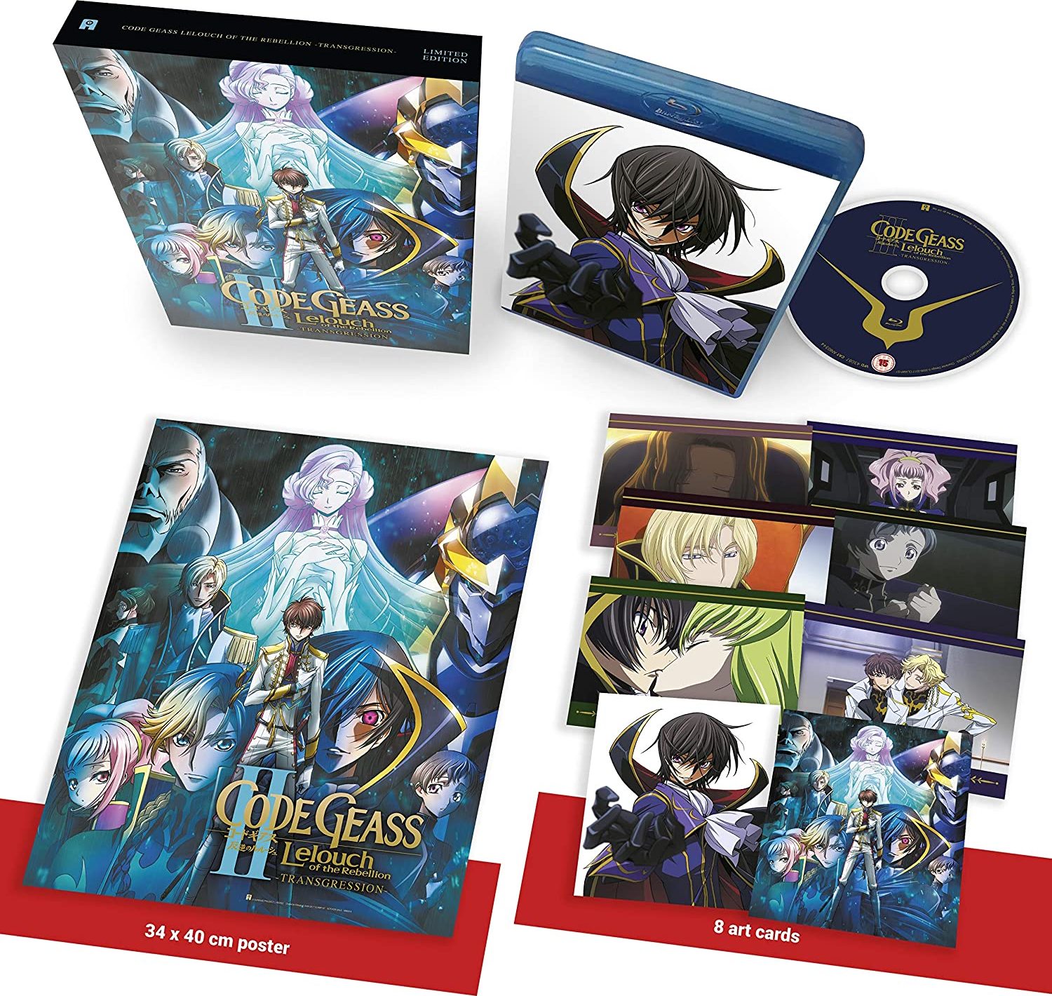Code Geass Blu Ray Collector's Edition Code Geass: Lelouch of the Rebellion II - Transgression Blu-ray Release