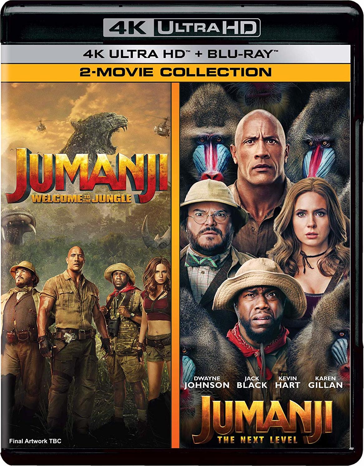 Jumanji: Welcome to the Jungle 4K + The Next Level 4K Blu-ray (4K Ultra HD  + Blu-ray) (India)