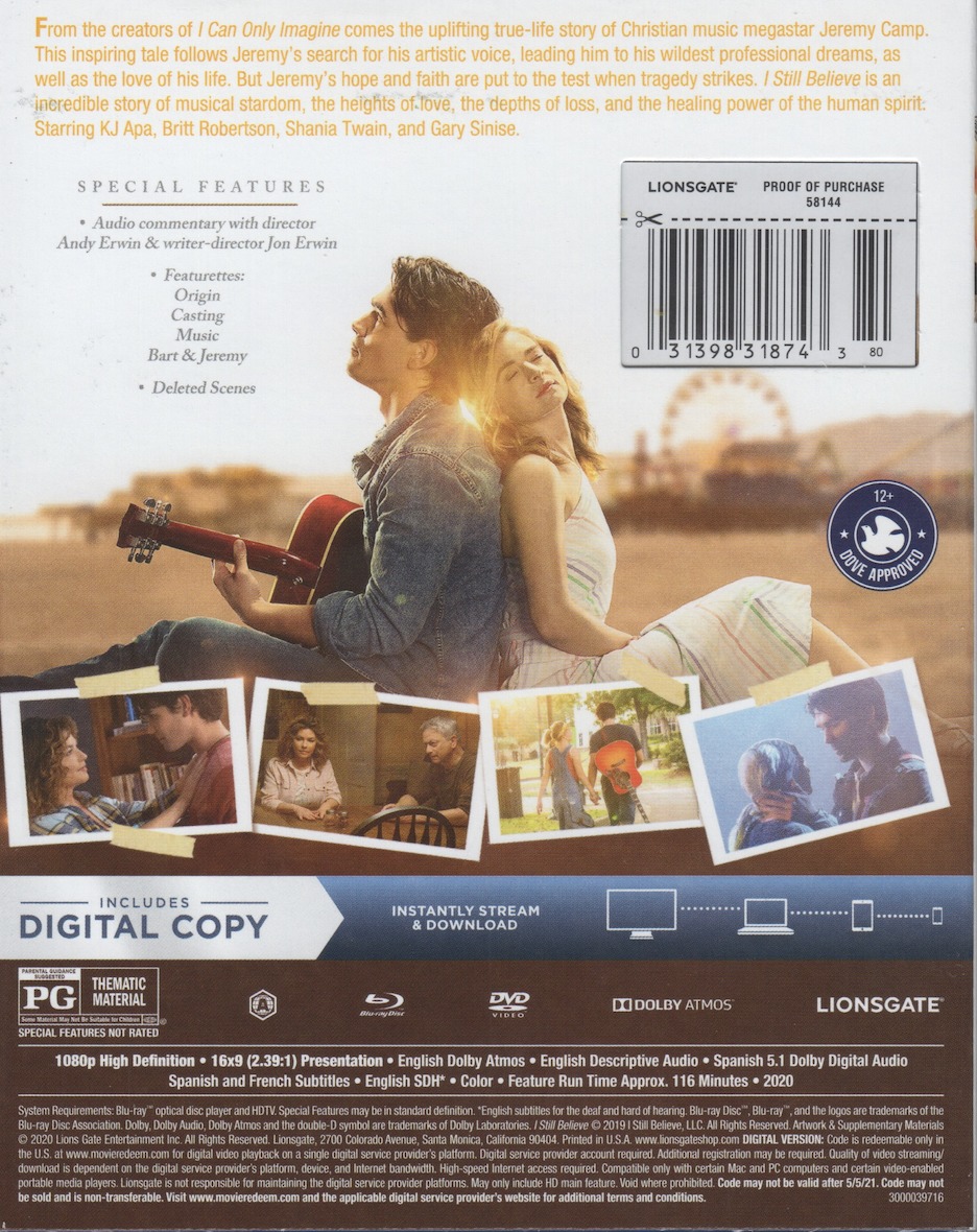 I Still Believe Blu Ray Release Date May 5 2020 Blu Ray Dvd
