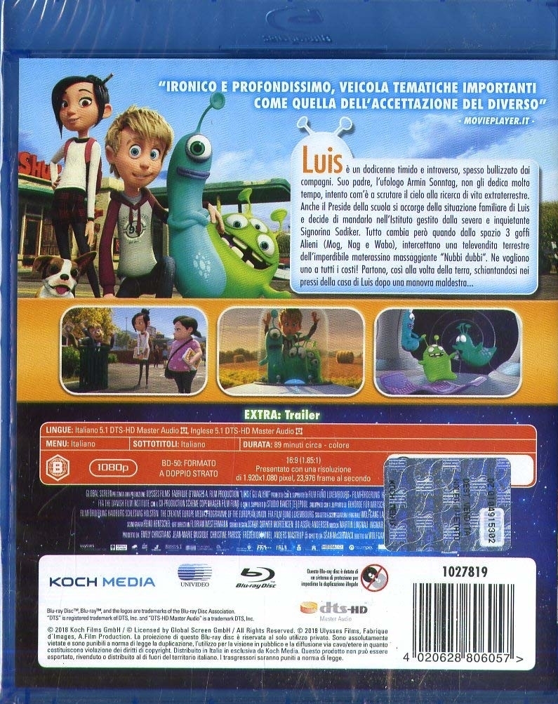 Luis and the Aliens Blu ray Luis e gli alieni Italy