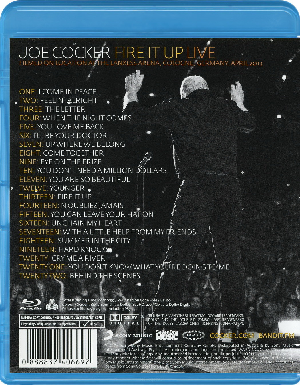 Joe Cocker: Fire it Up Live Blu-ray (Australia)