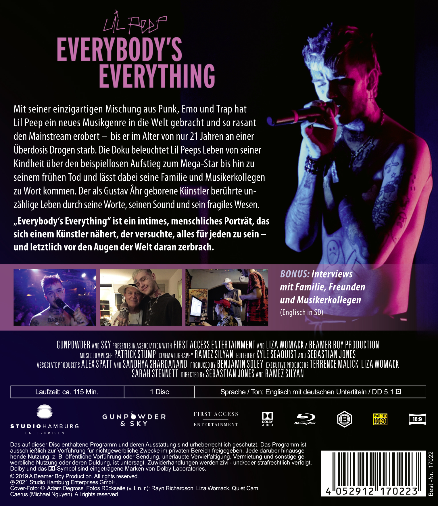 Everybody's Everything Blu-ray (Li'l Peep: Everybody's Everything
