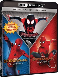 Spider-Man: 3-Film Collection 4K Blu-ray (Pack Spider-man (Homecoming -  Lejos de casa - Un nuevo universo 4K) (Spain)