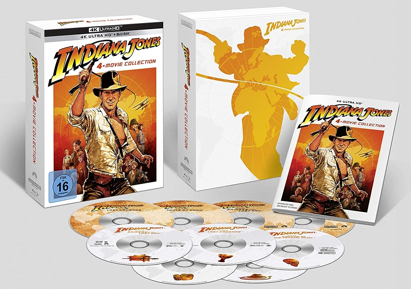 Indiana Jones: 4-Movie Collection 4K Blu-ray Release Date June 10, 2021 ...