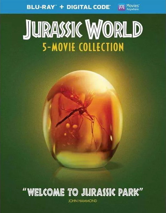 jurassic - Jurassic World: 5 Movie Collection (1993 - 2018) Jurassic World: Colección de 5 Películas (1993 - 2018) [DTS 5.1/DTS-HD HR 5.1 + SUP] [Blu Ray-Rip] 291006_front