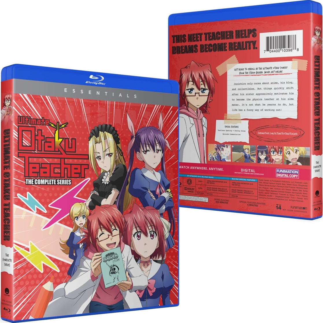 Ultimate Otaku Teacher The Complete Series Blu Ray Essentials