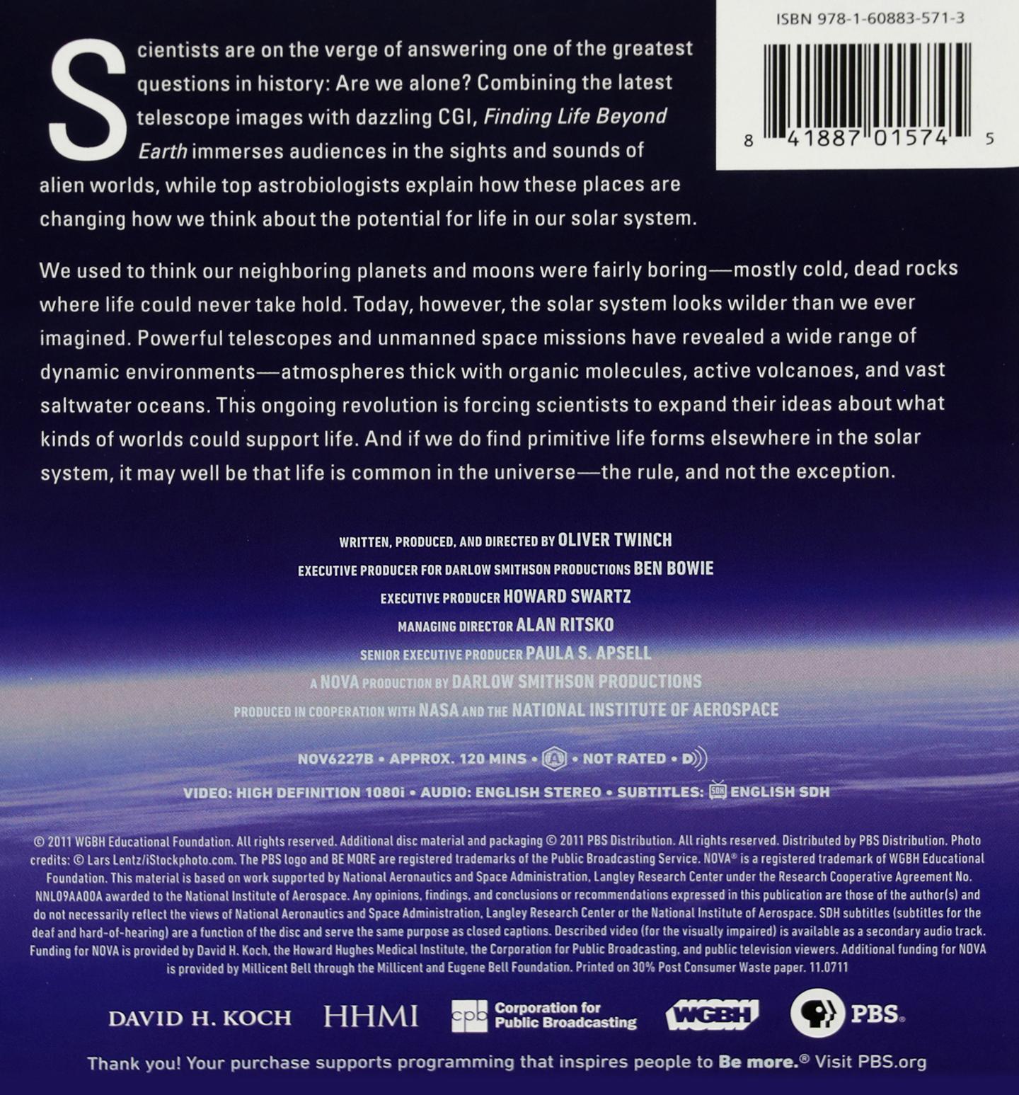 その他 Nova: Finding Life Beyond Earth [Blu-ray] NOVA: Finding Life Beyond Earth (Blu-ray Disc, 2012) for