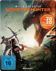 Monster Hunter (2020) 3D + 2D Blu-Ray NEW (German Package has English  Audio)
