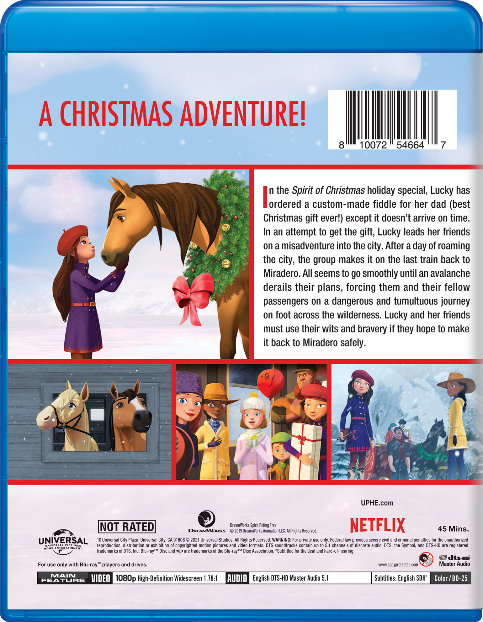 Spirit Riding Free: Spirit of Christmas Blu-ray