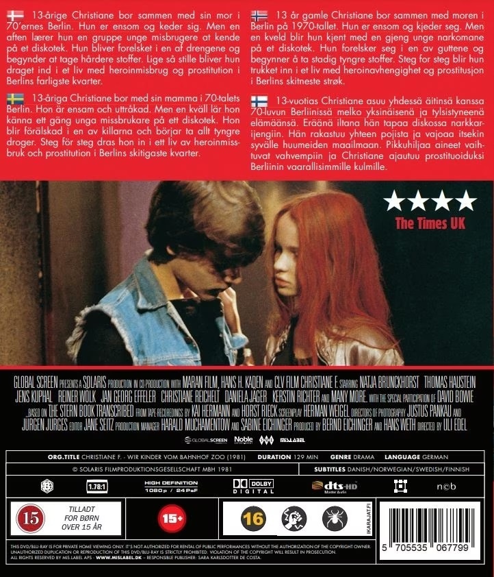 Christiane F. Blu-ray (Denmark)