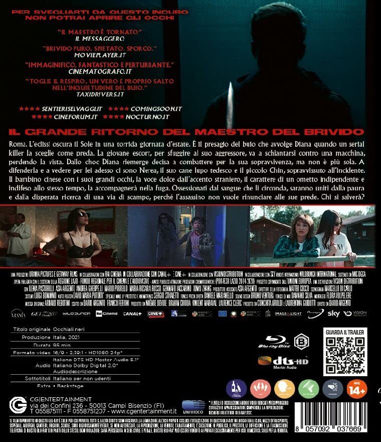 Occhiali Neri Blu-ray (Dark Glasses) (Italy)