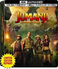 Jumanji: Welcome to the Jungle 4K Blu-ray (SteelBook)