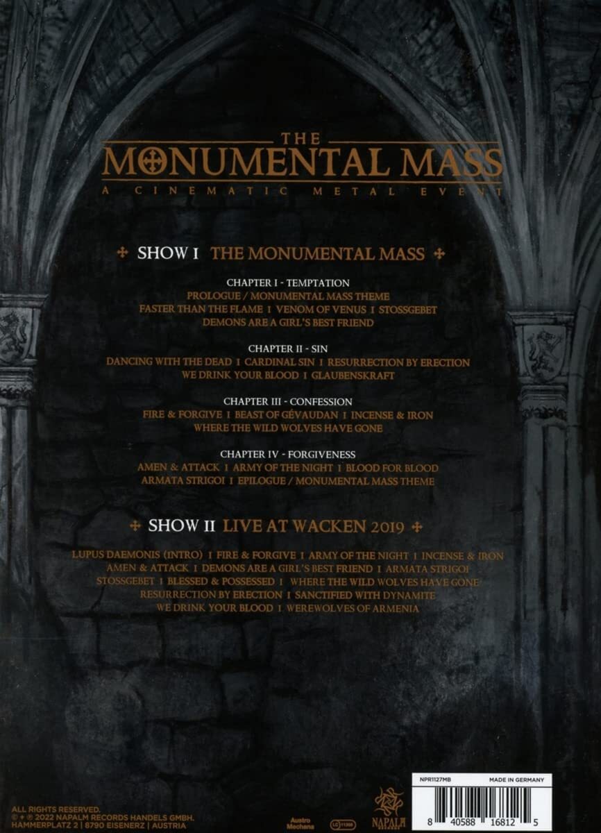 The Monumental Mass: A Cinematic Metal Event [Blu-ray]【Japan Edition w