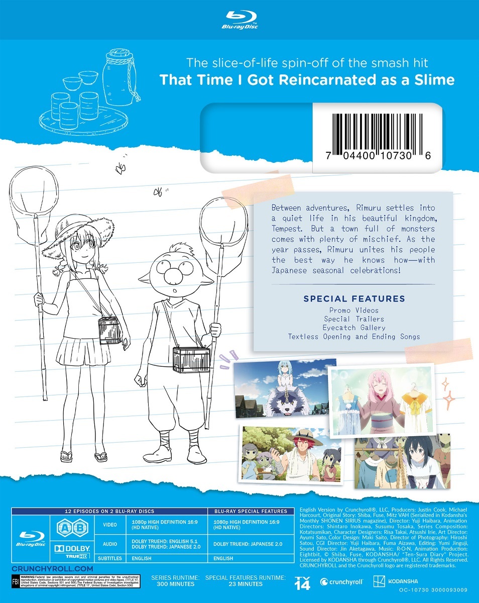 Animation - `That Time I Got Reincarnated As A Slime (Tensei Shitara Slime  Datta Ken) Guren No Kizuna Hen` The Movie - Japanese Blu-ray - Music