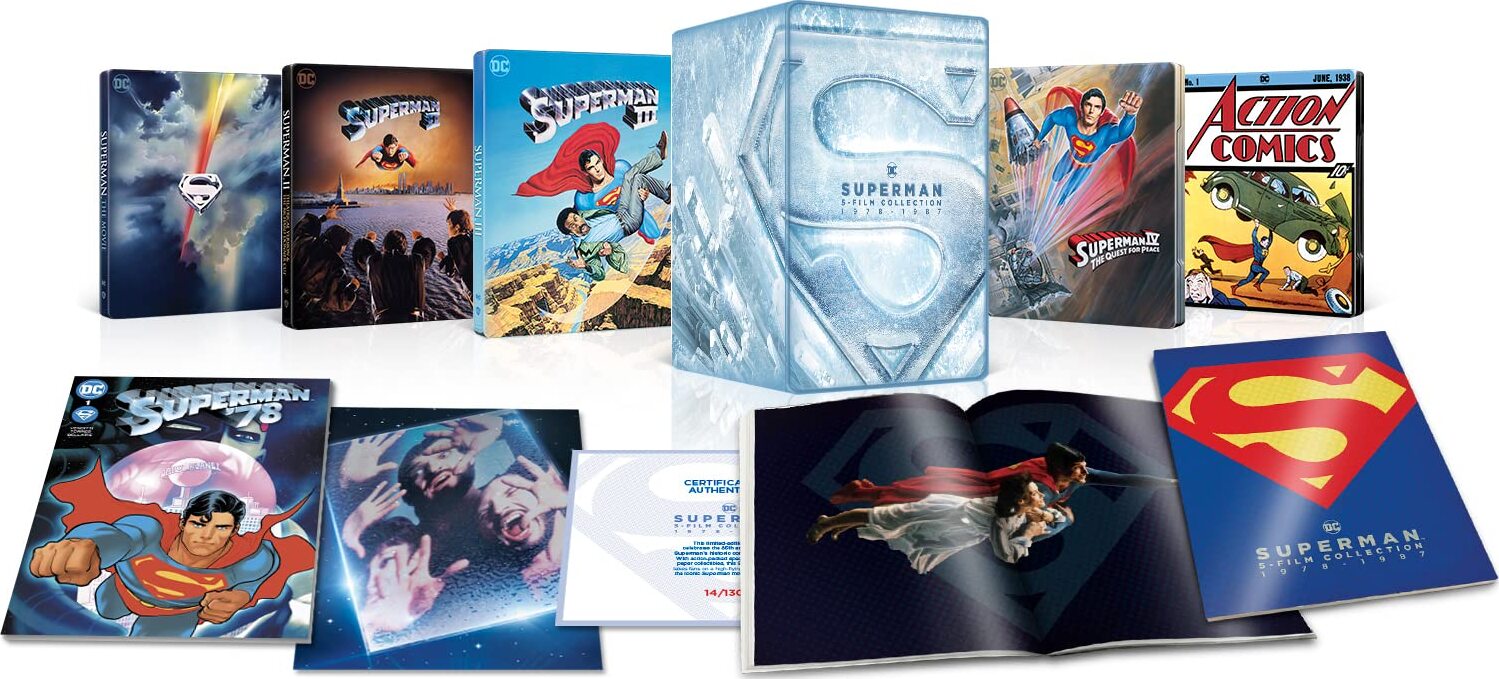 Superman I-IV 5-Film Collection 4K UHD (1978-1987) New 2025