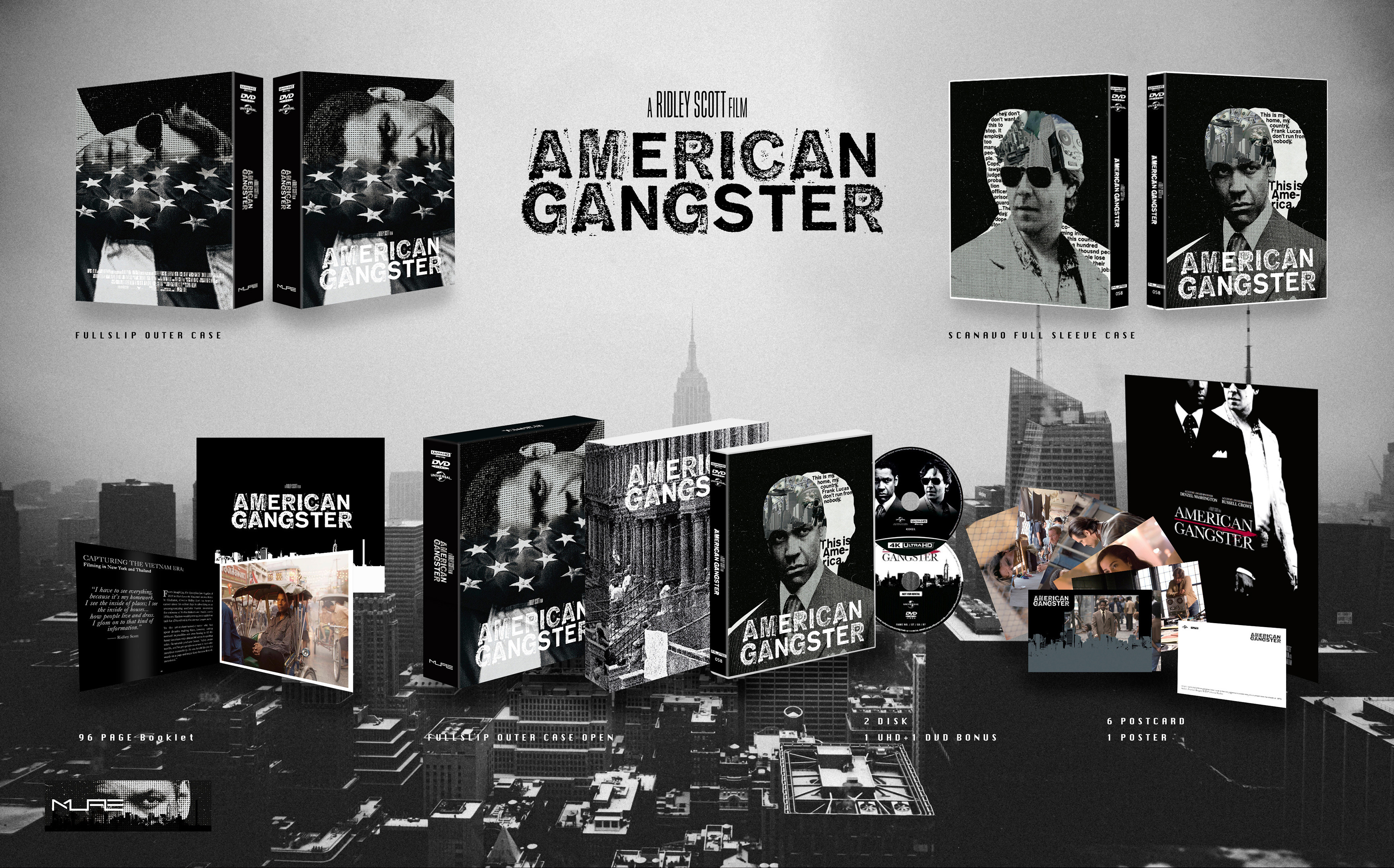 American Gangster 4K Blu-ray (MLIFE Exclusive 058, Limited Edition