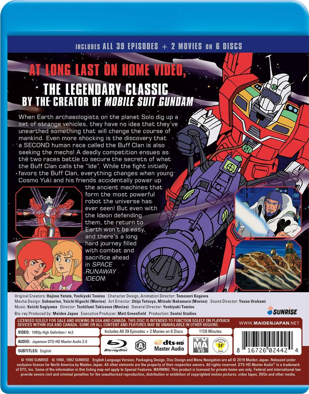 Space Runaway Ideon: Complete Collection Blu-ray (Canada)