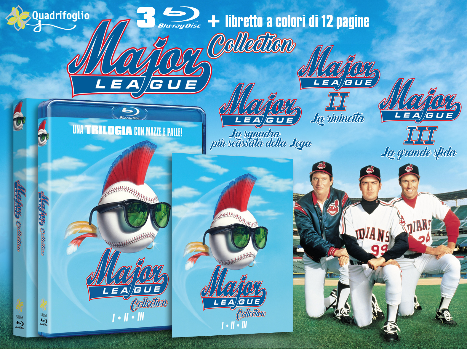 Major League Collection I-II-III Blu-ray (Major League - La