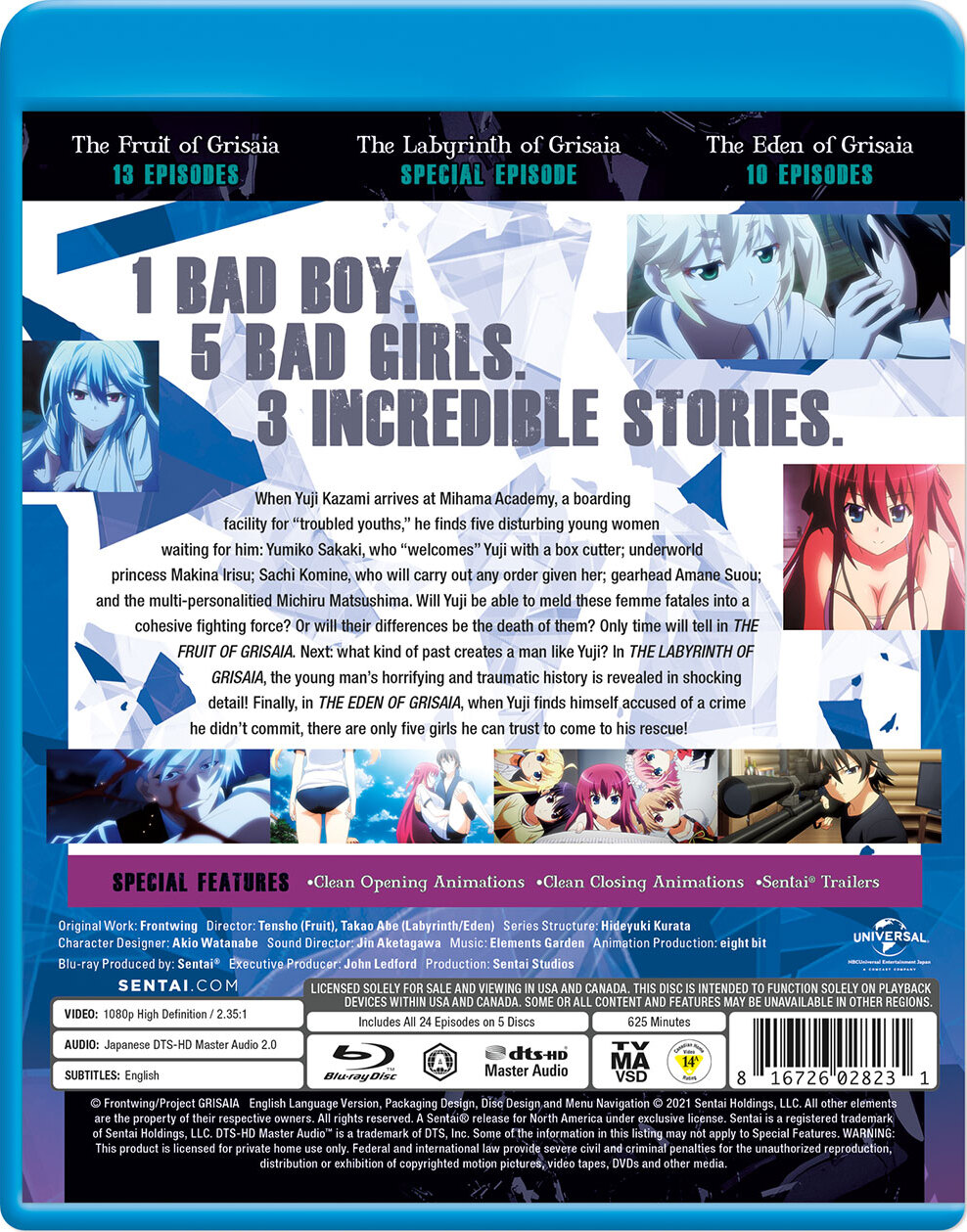 Grisaia: Complete Collection Blu-ray (Includes The Fruit of