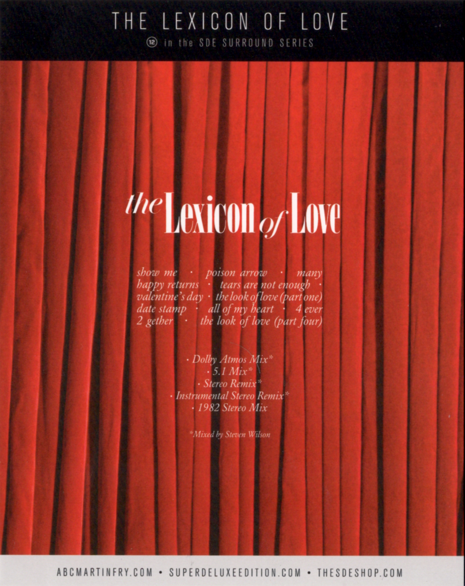 ABC: The Lexicon of Love Blu-ray (SuperDeluxeEdition Shop