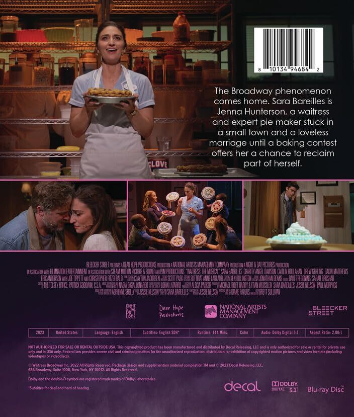 Waitress: The Musical [Blu-ray], 43% OFF | www.idropnews.com