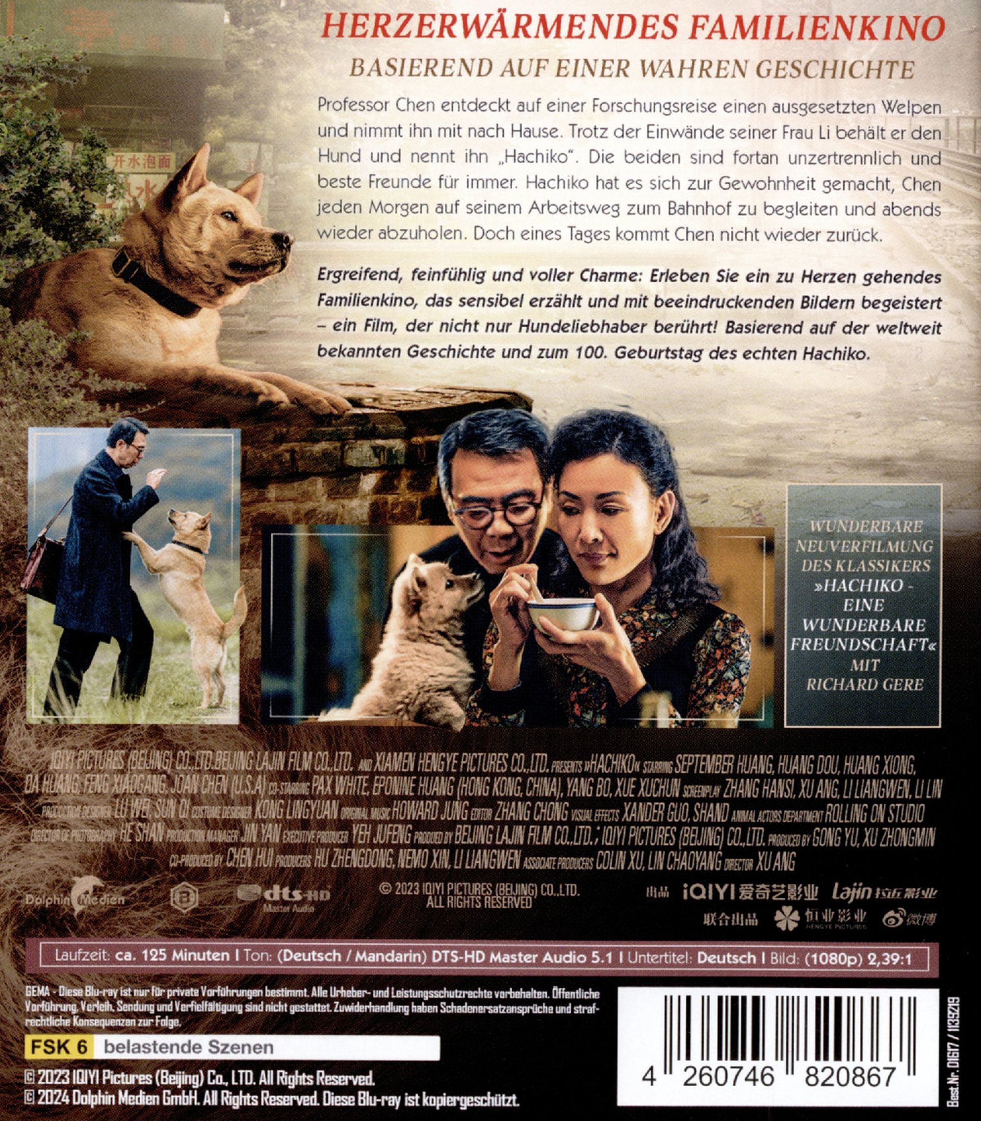 Hachiko - Eine Freundschaft für die Ewigkeit Blu-ray (Zhōng
